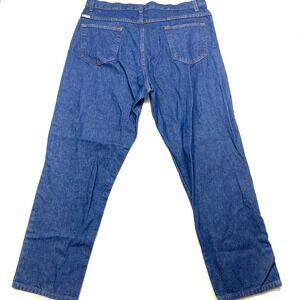 WearGuard Jeans Mens 42x32 Blue Denim Cotton 5-Pockets Straight Leg Zip Fly